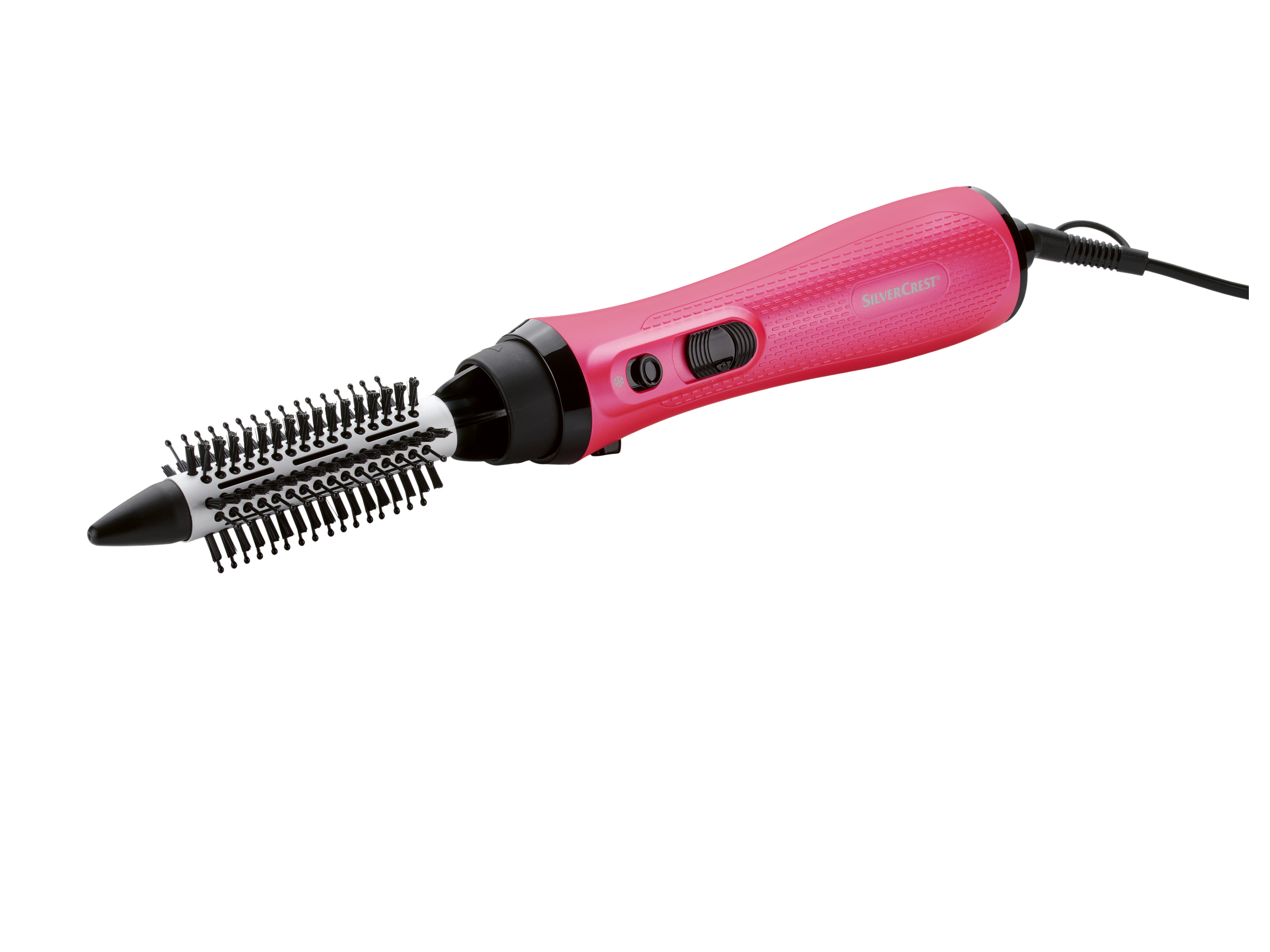 Silvercrest Personal Care Wielofunkcyjna suszarko-lokówka z 6 końcówkami Czarny/różowy