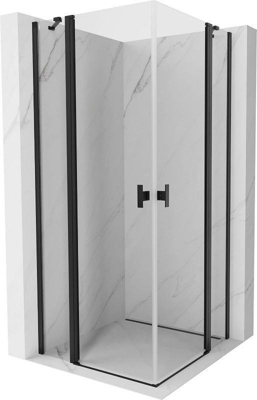 Kabina prysznicowa Mexen Mist czarna 90x90 cm 8A4-090-090-70-00 1 szt.