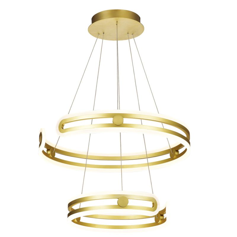 Żyrandol Italux Kiara 7383 złoto-biały nowoczesny wbudowany LED 120W 1 szt.