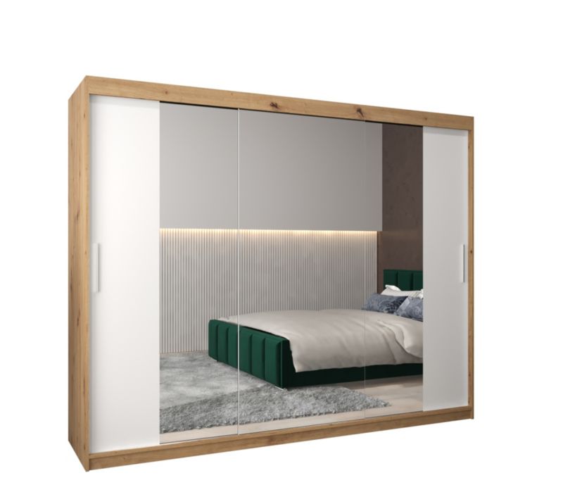Szafa przesuwna Garderoba Abiks Tokyo 2 250 artisan + biały 1 szt.
