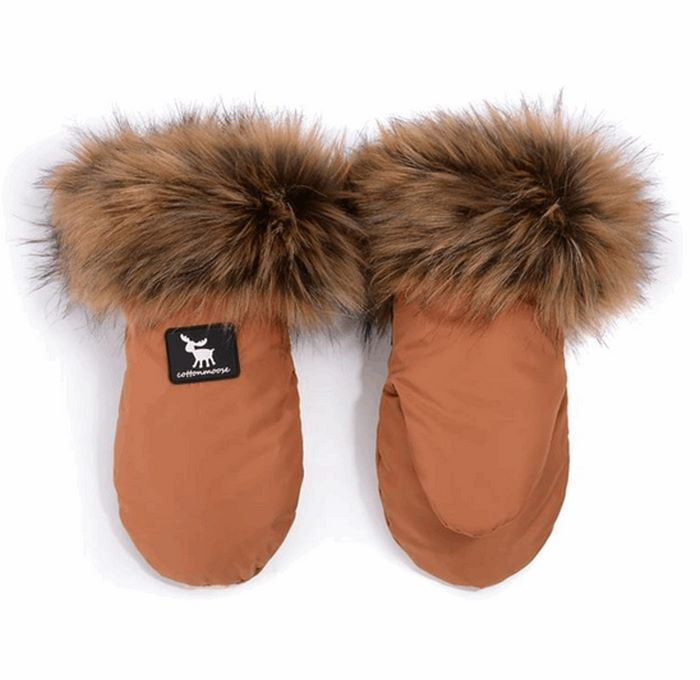 Cottonmoose Rękawice - ocieplacz na dłonie do wózka - Handmuff-Amber