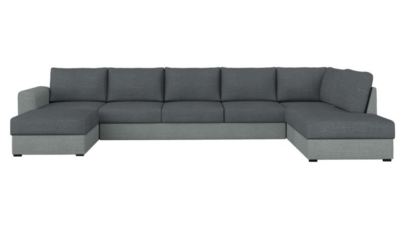 Narożnik MIRJAN 24 z funkcją spania Wilma Large Premium prawy szary/ciemnoszary/ciemnoszary 1 szt.