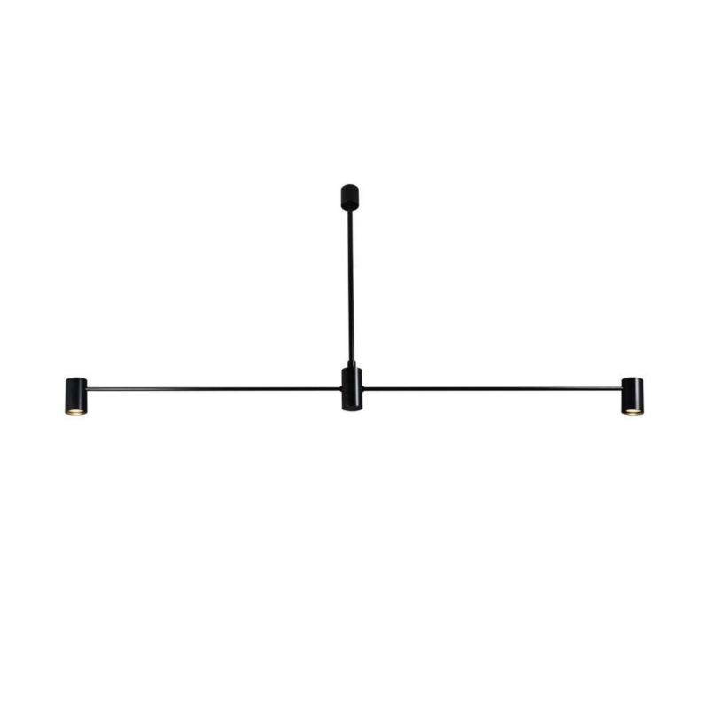 Lampa wisząca Shilo Dakata 6345 czarna minimalistyczna 2xGU10 x 4W 1 szt.