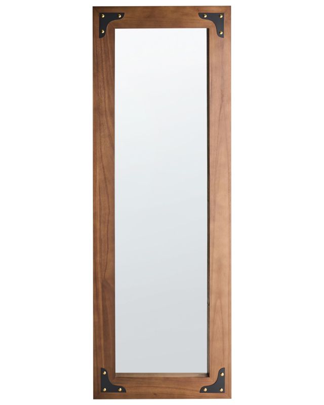 Lustro ścienne Blosville 58 cm 164 cm Drewno jodłowe Brązowy 1 szt.