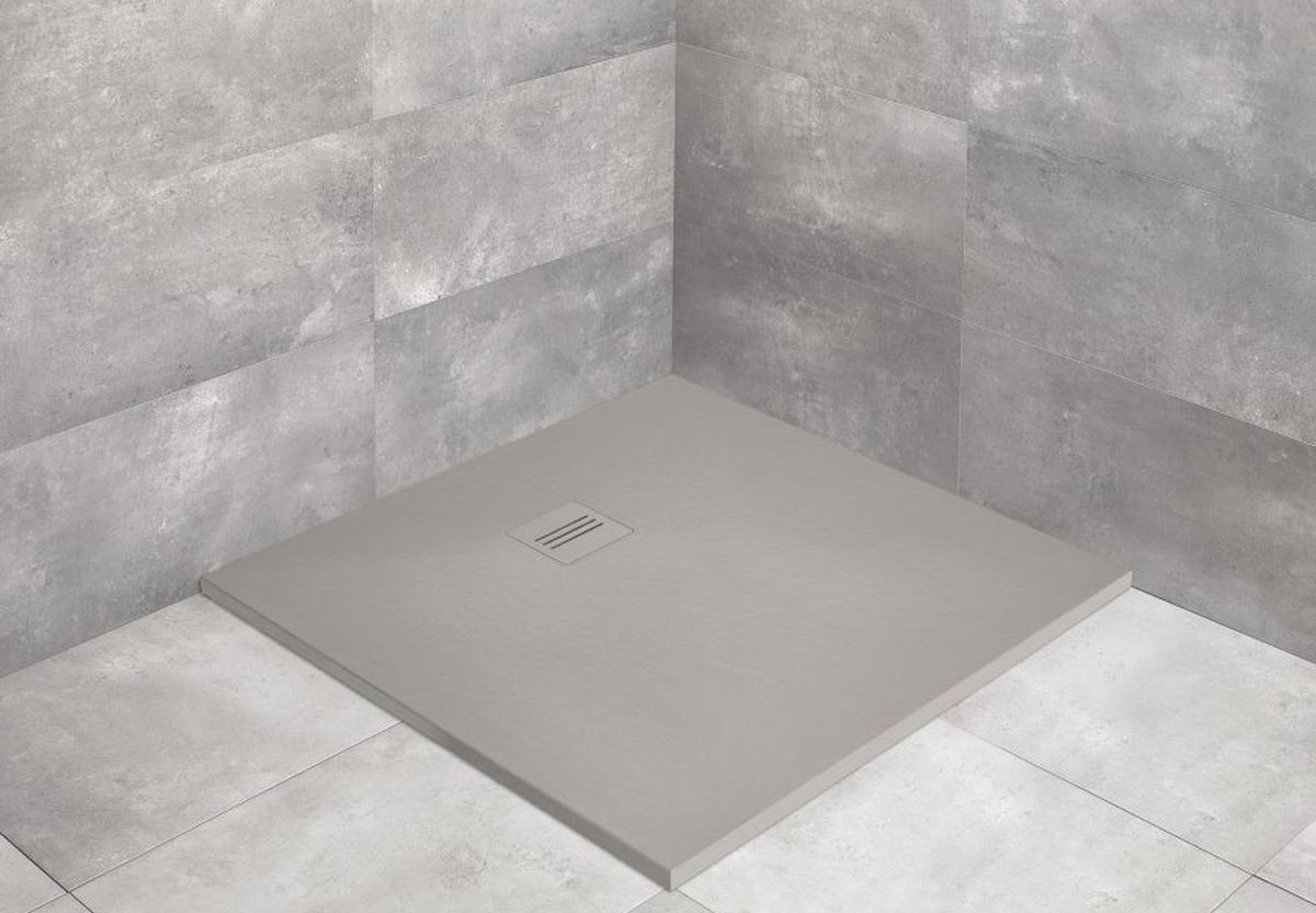 Radaway Kyntos C brodzik 90x90 cm kwadratowy cemento HKC9090-74