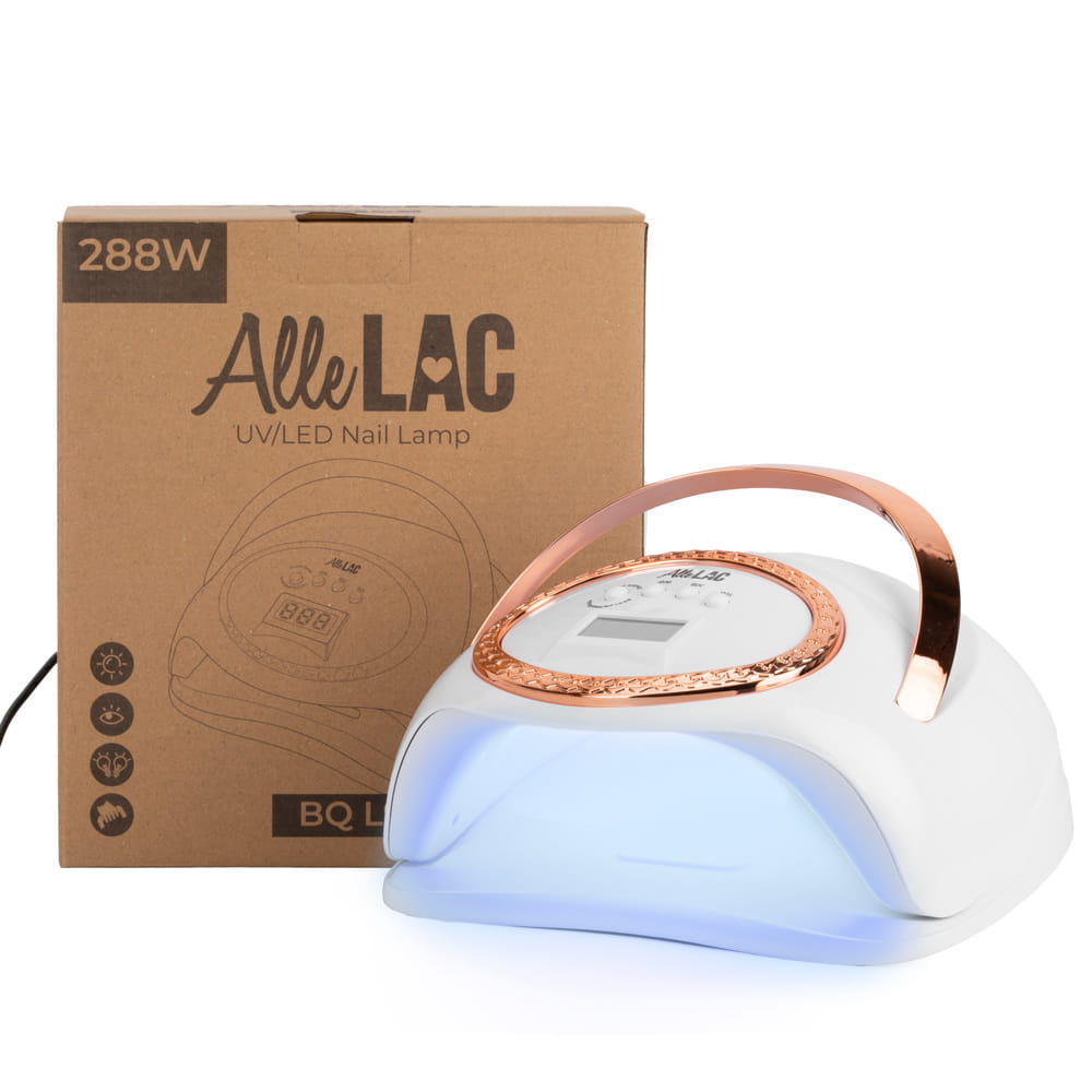 Lampa do paznokci UV/LED 288W AlleLac do lakierów hybrydowych żeli i akrylożeli biała BQ-L9