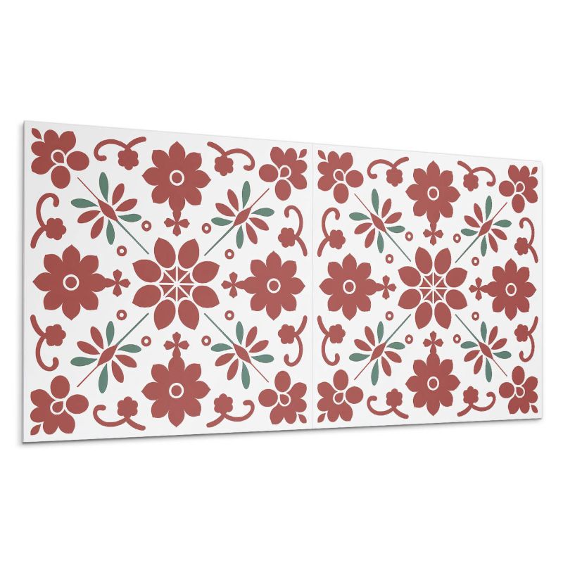Kafelki samoprzylepne Wallfluent 40x20 cm Roślinny wzór z liśćmi 10 szt.