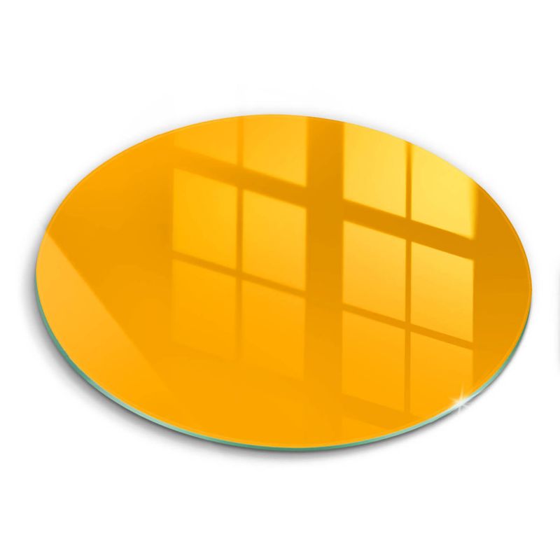 Szklana deska do krojenia Wallfluent fi40 cm Kolor ciemny żółty 1 szt.