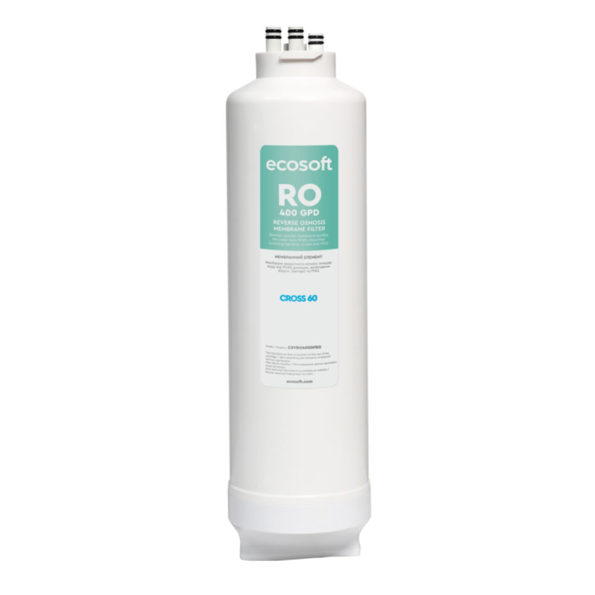 Ecosoft membrana odwróconej osmozy 400GPD do Cross 60.