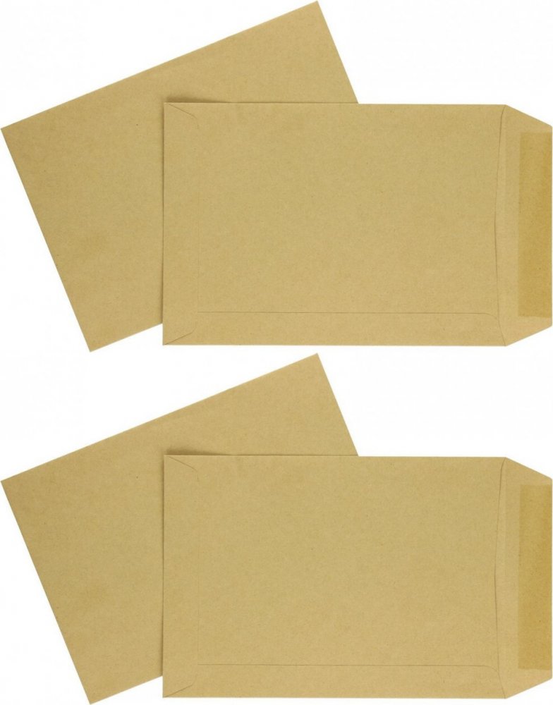 2x Koperta standardowa NC, C5, samoklejąca SK, 500 sztuk, brązowy