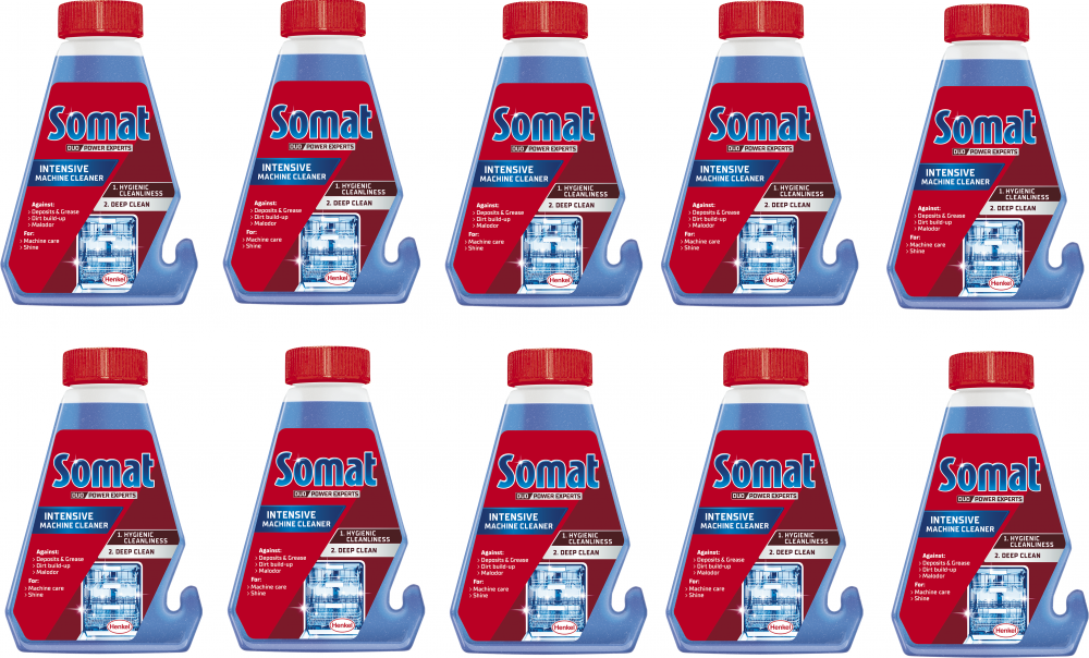 10x Płyn do mycia zmywarek Somat, 250ml