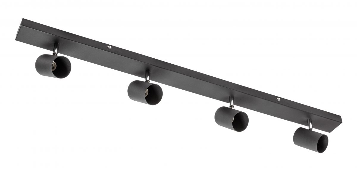 GTV Veneto lampa podsufitowa 4x20 W czarna OS-VEN20WO4-10