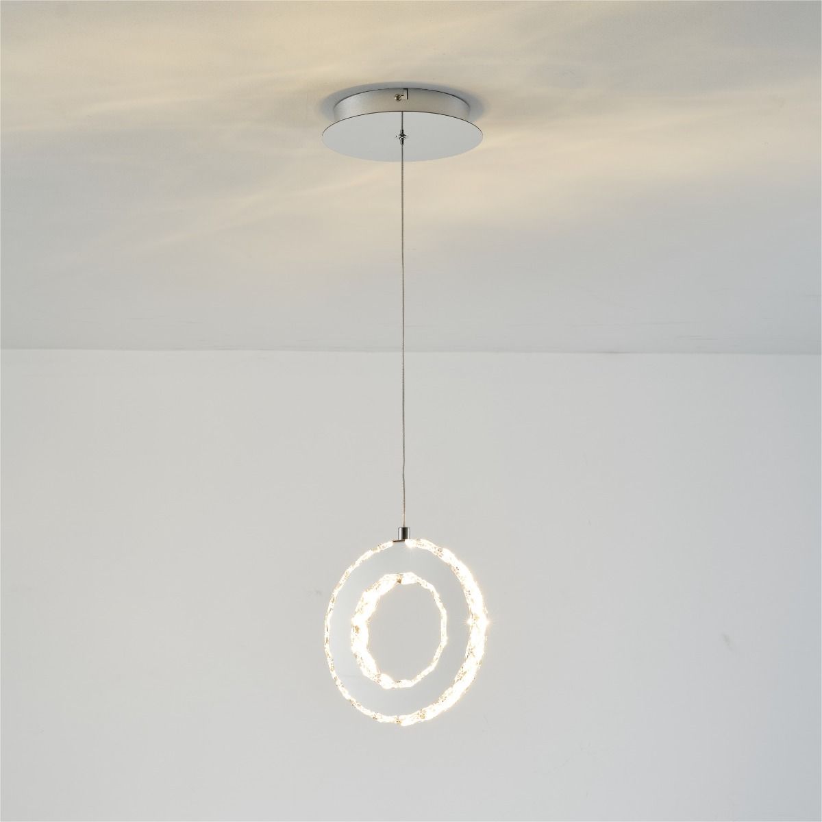 Zuma Line Girona lampa wisząca 1x10 W stal MD3713-1-3CT - Wysyłka w 24h