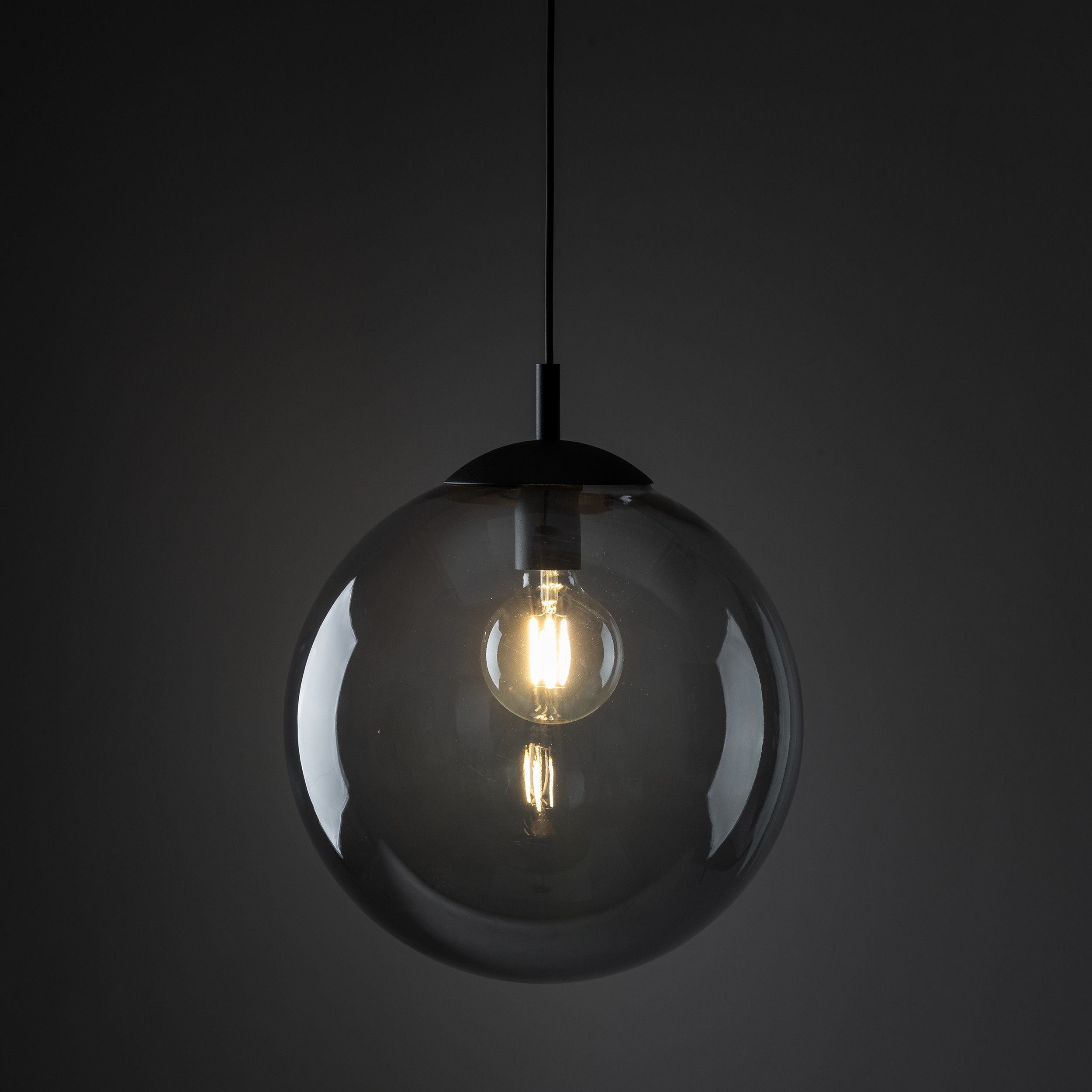 TK Lighting Esme lampa wisząca 1x15W czarny/grafitowy 5380