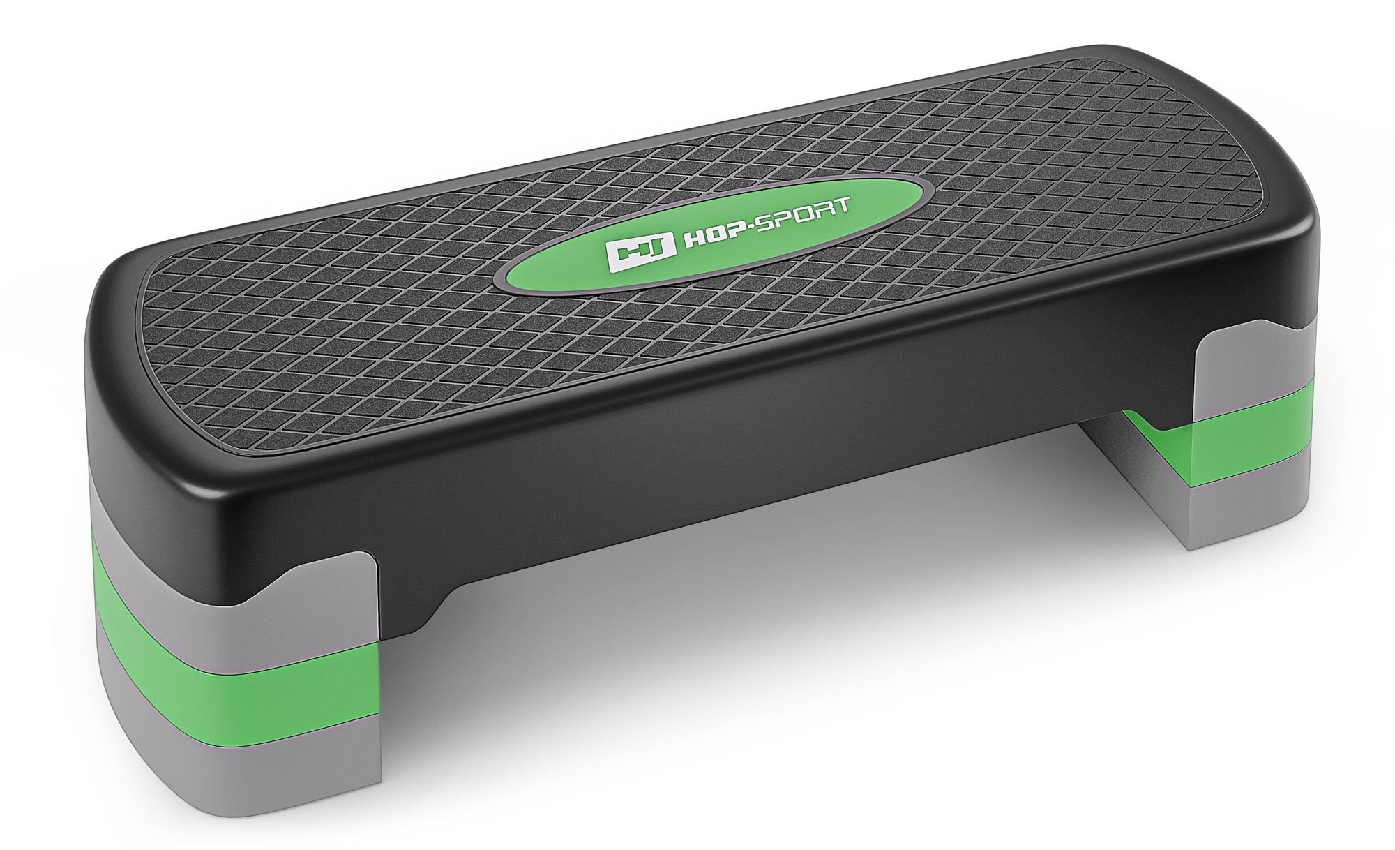 Step do aerobiku 3-stopniowy czarno/zielony