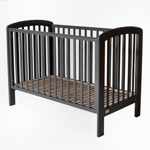 Troll Nursery 120x60 LUX opuszczany bok seal grey
