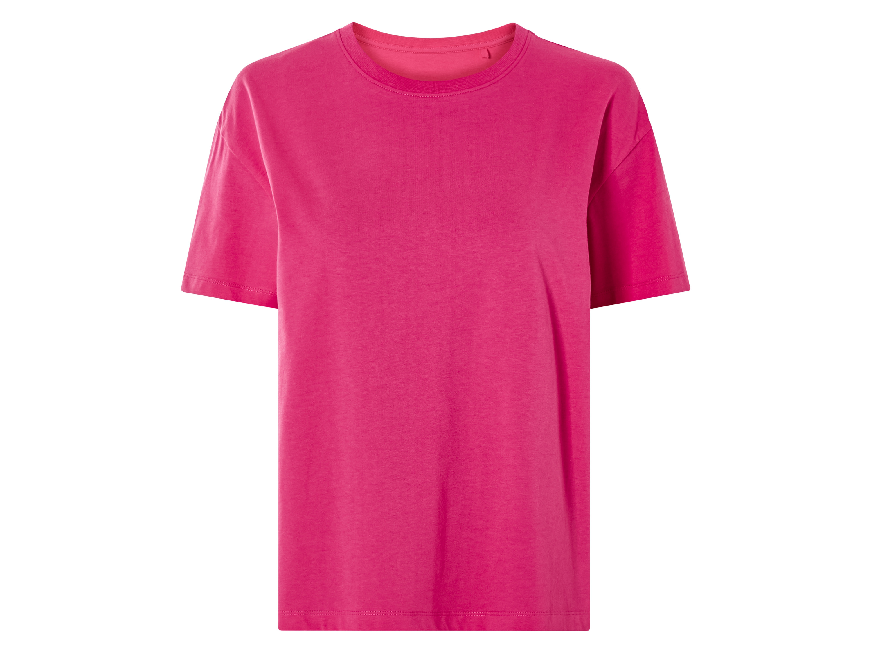 esmara T-shirt damski z bawełny organicznej M 40/42, Różowy