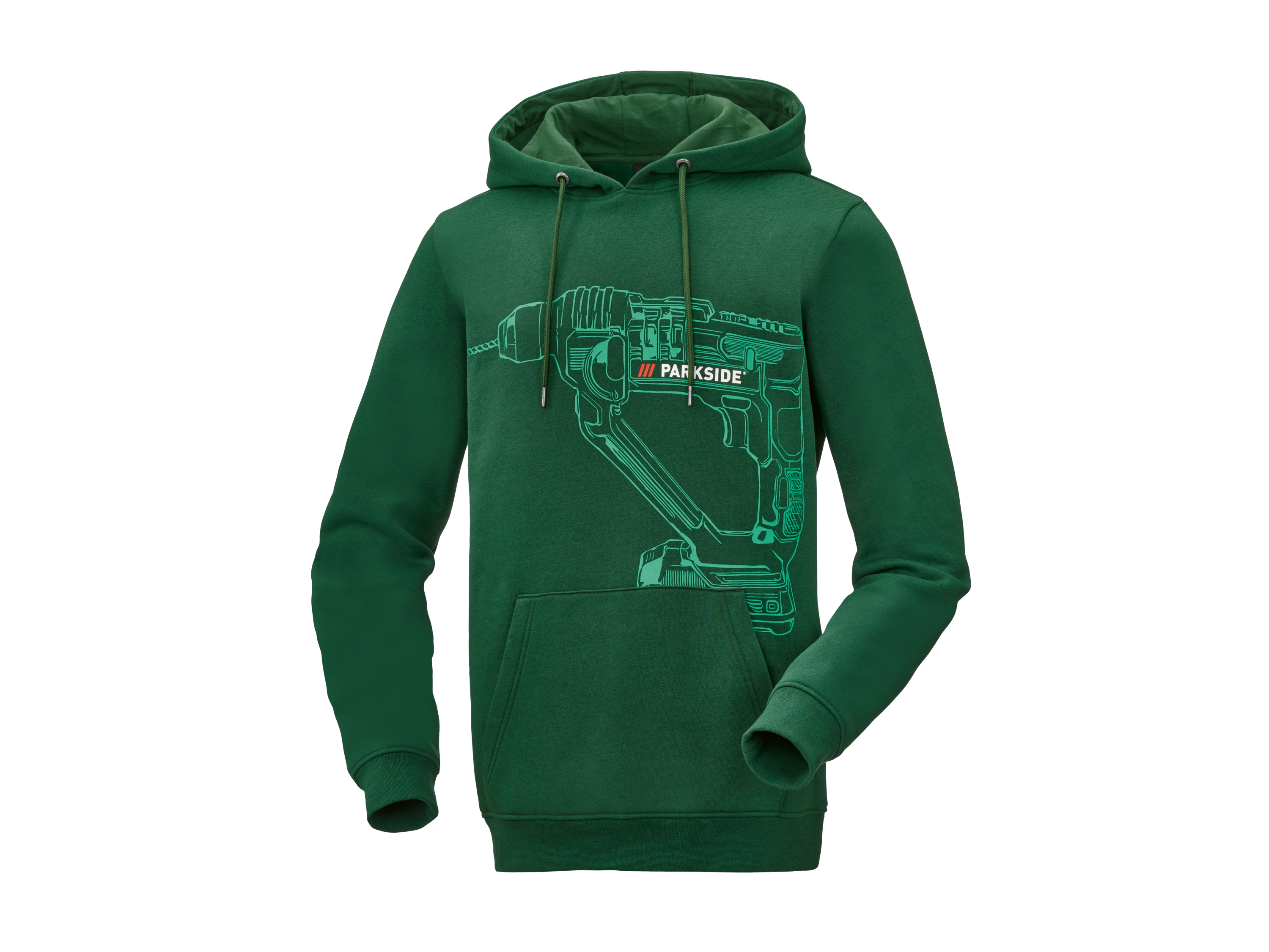 Parkside Bluza dresowa męska z kapturem Zielony, XL 56/58