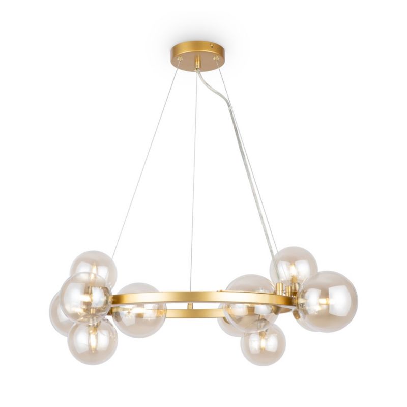 Lampa wisząca Maytoni Dallas mosiężno-złota nowoczesna 11xG9 x 28W 1 szt.