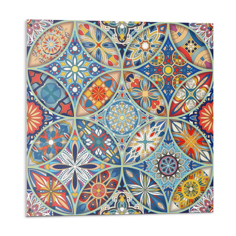 Kafelki samoprzylepne Wallfluent 30x30 cm Symetryczne wzory mozaikowe 9 szt.