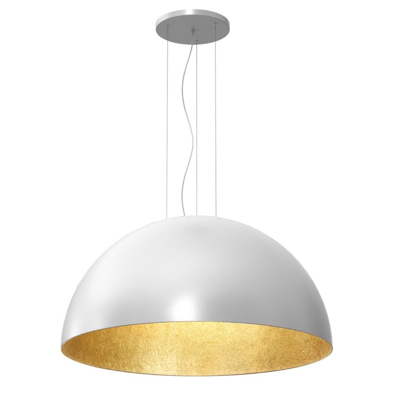 Lampa wisząca Luminex Compo biały mat-złota wym: 150 x 100 x 100 cm 1xE27 x 15W 1 szt.