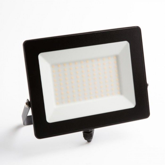 Naświetlacz LED Ecolight czarny LED 100W 3000K 9000lm IP65 wym: 20,8 x 25,6 x 3,1 cm aluminium - 1 szt.