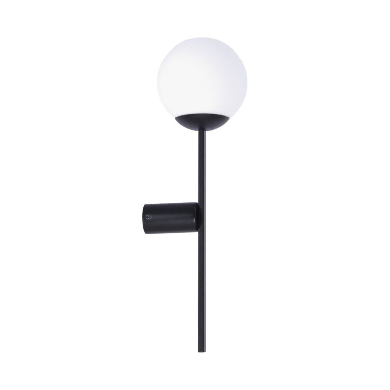 Kinkiet ścienny Zuma Line Orbit czarno-biały 1 x E27 x 40W IP20 wym: 55 x 18 cm - 1 szt.