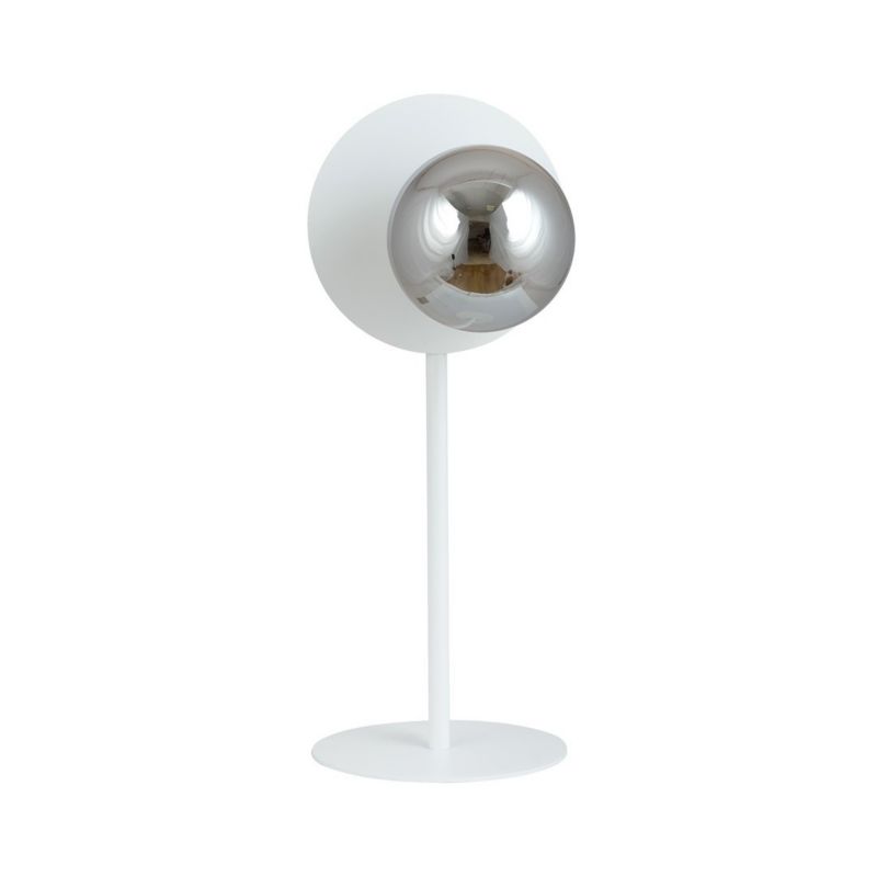 Lampa stołowa Emibig Oslo biało-grafitowa 1 x E14 x 10W IP20 wym: 50 x 20 x 20 cm szkło - 1 szt.