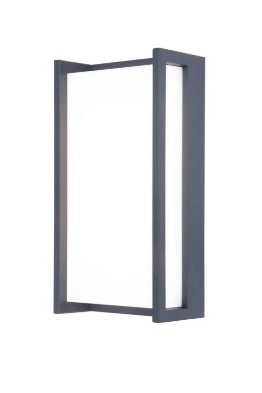 Kinkiet ścienny zewnętrzny Lutec Qubo szaro-biały LED 17.3W 4000K 1300lm IP54 wym: 22 x 11 x 7,1 cm aluminium - 1 szt.