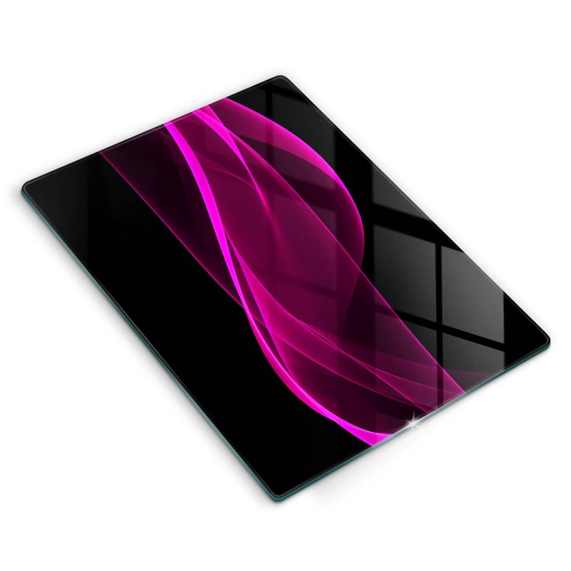 Szklana deska do krojenia Wallfluent 40x52 cm Różowa abstrakcja 1 szt.