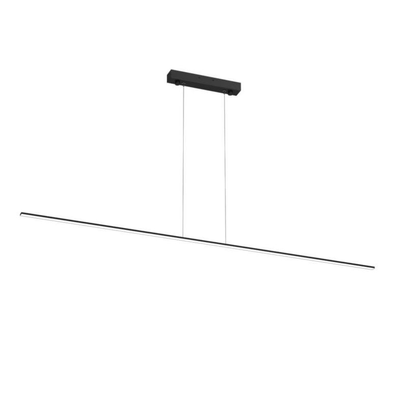 Lampa wisząca Brosline Slim czarna podłużna 120 cm nad stół 4000K wbudowany LED 12W 1 szt.