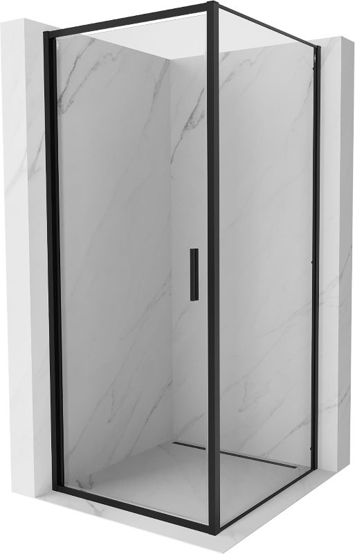 Kabina prysznicowa Mexen Exo uchylna 70 x 70 cm transparent czarna 1 szt.