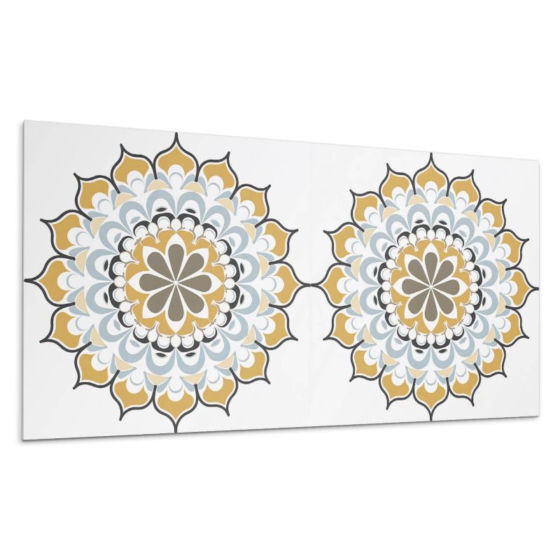 Panel samoprzylepny Wallfluent 100x50 cm Mandala z finezyjnymi detalami 1 szt.
