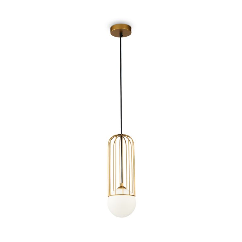Lampa wisząca Maytoni Telford 1189 mosiężno-złota nowoczesna 1xG9 x 25W 1 szt.