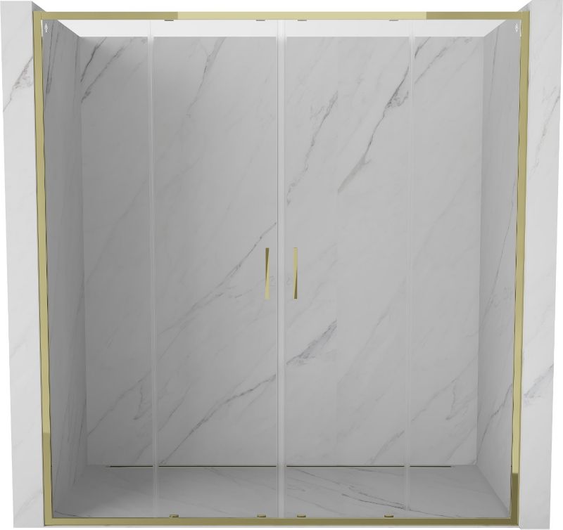 Drzwi prysznicowe Mexen Exo złote 200x200 cm 1 szt.