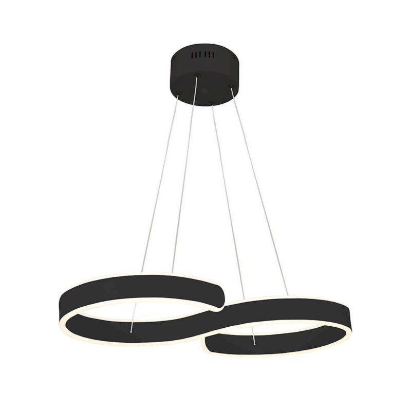 Lampa sufitowa wisząca Milagro Infinity 4794 czarna 60 cm szerokości wbudowany LED 60W 1 szt.