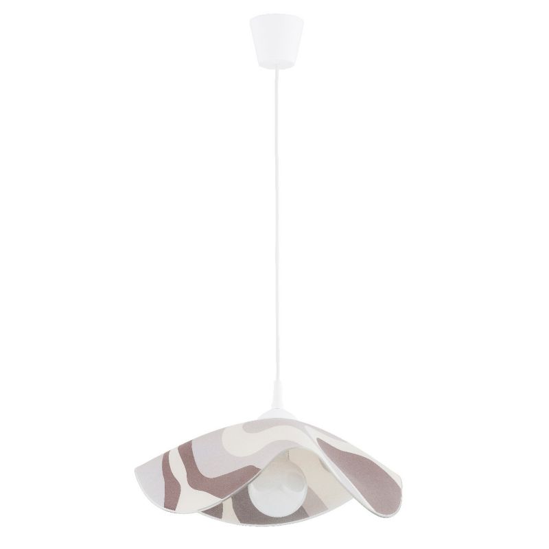 Lampa wisząca Alfa Tolka 4413 biało-beżowa-kremowa dekoracyjna 1xE27 x 15W 1 szt.