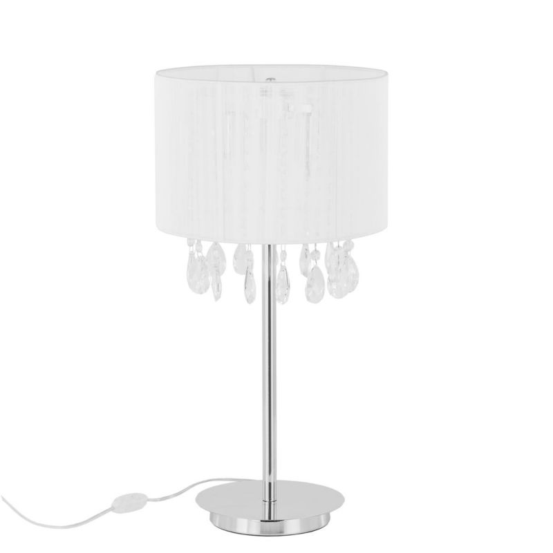 Lampka stołowa Italux Essence biała 3 x E14 x 40W IP20 wym: 58 x 30 x 30 cm metal - 1 szt.
