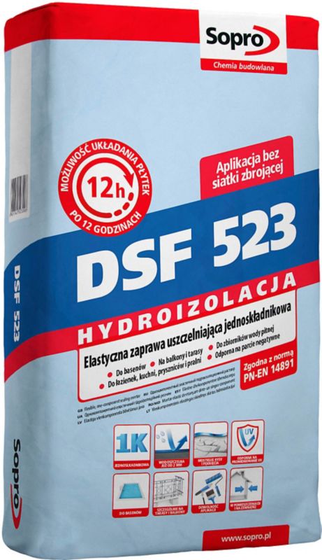 Zaprawa uszczelniająca tarasy Sopro DSF523 20 kg