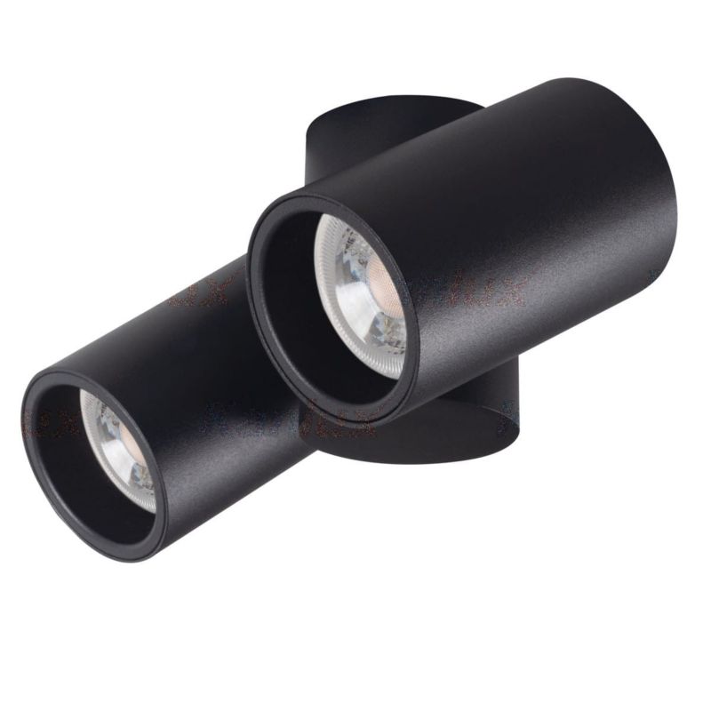 Spot oprawa sufitowa Kanlux Blurro czarny 2 x GU10 x 10W IP20 wym: 17,5 x 11,5 cm - 1 szt.