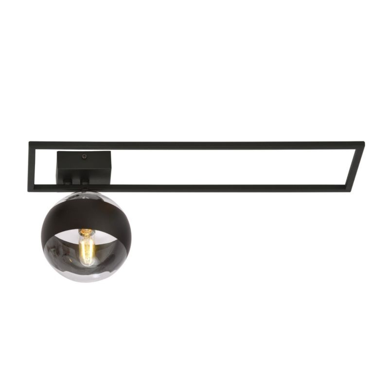 Lampa sufitowa Emibig Imago czarna wym: 21 x 50 cm 1xE14 x 10W metal 1 szt.