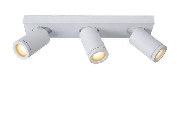 Oprawa sufitowa spot Lucide Taylor biały do łazienki 3 x GU10 x 5W IP44 wym: 38 x 10 cm - 1 szt.