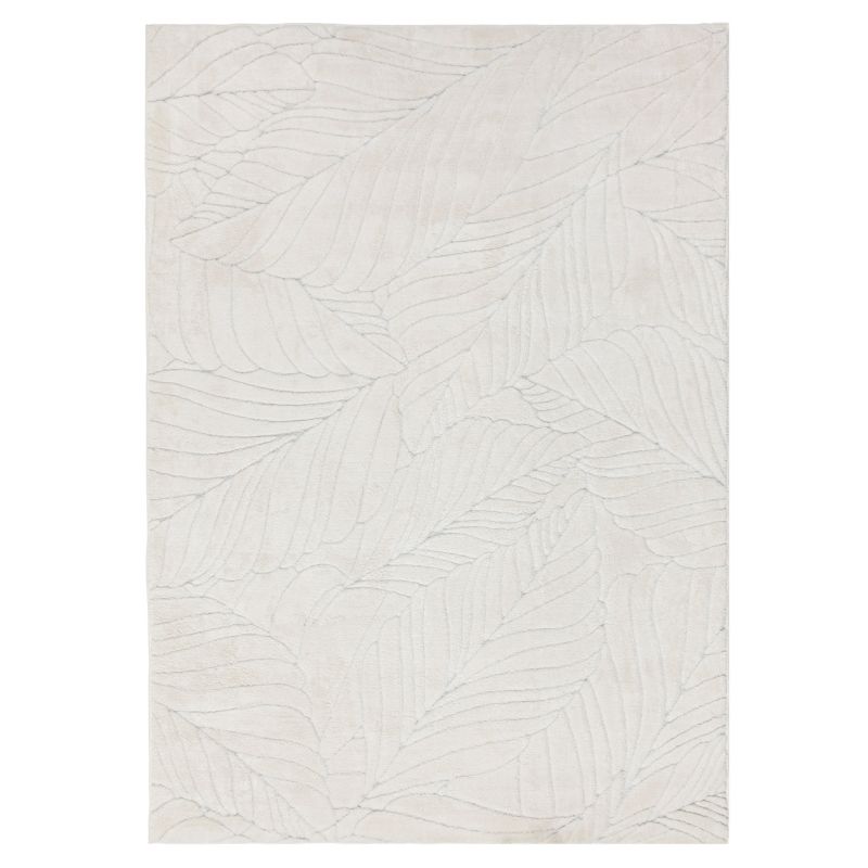 Dywan 160x230 cm Botanic e-floor pluszowy liście kremowy 1 szt