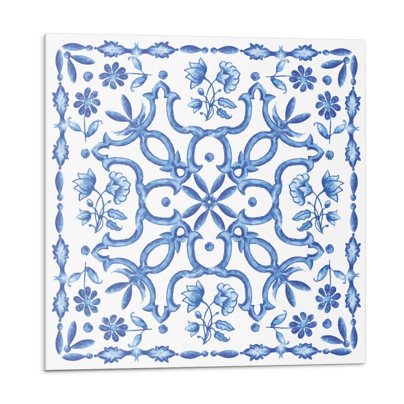 Kafelki samoprzylepne Wallfluent 30x30 cm Roślinny wzór artystyczny 9 szt.