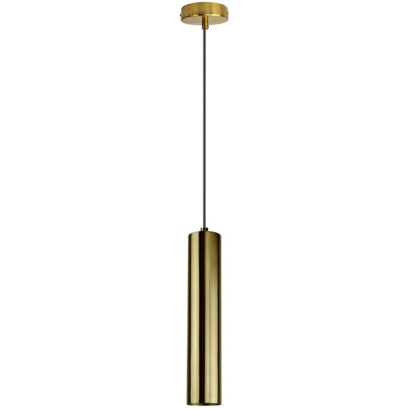 Lampa wisząca Polux Napoli złota punktowa tuba 1xGU10 x 8W 1 szt.
