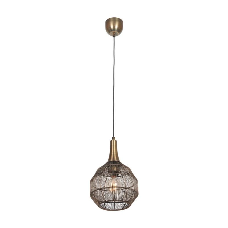 Lampa wisząca Trio Soraya 7481 patyna-złota-czarna industrialna 1xE27 x 1 szt.