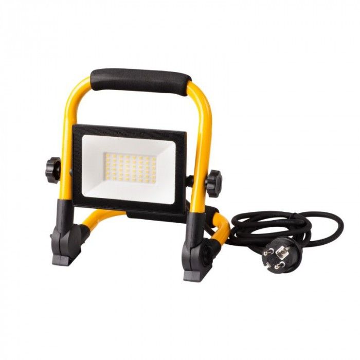 Naświetlacz LED Ecolight żółto-czarny LED 50W 4000K 4500lm IP65 wym: 17,7 x 22 x 13 cm metal - 1 szt.