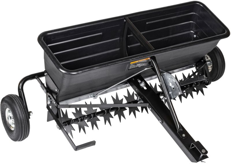 Cedrus Sp31519 Aerator Areator Siewnik Rozsiewacz Do Traktorka Ogrodowy 2W1 - Poj. 80 L / 103 Cm 1 Szt.
