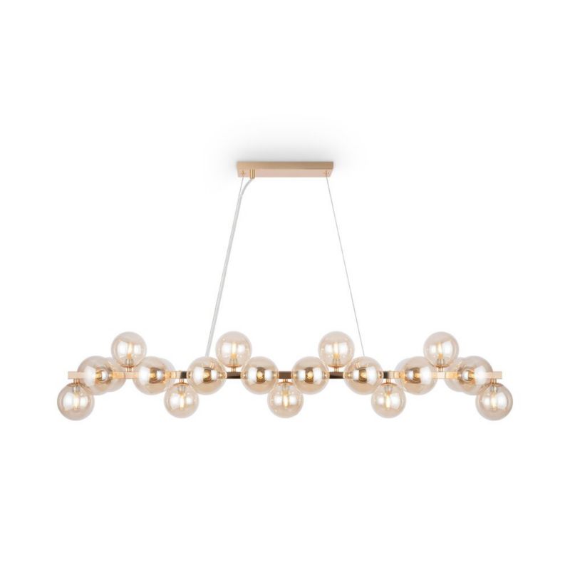 Lampa wisząca Maytoni Dallas mosiężno-złota 123 cm szerokości 25xG9 x 28W 1 szt.