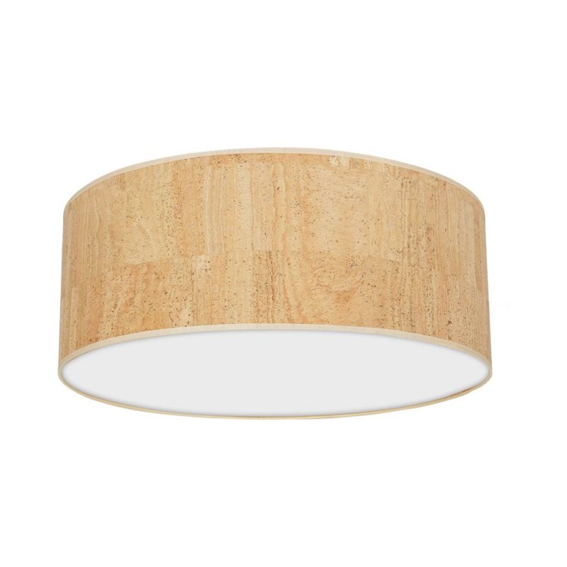 Plafon sufitowy Milagro Cork biało-brązowy 3 x E27 x 40W IP20 wym: 13 x 50 x 50 cm - 1 szt.